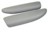 C6 Corvette Leather Armrest Pads Light Titanium Gray